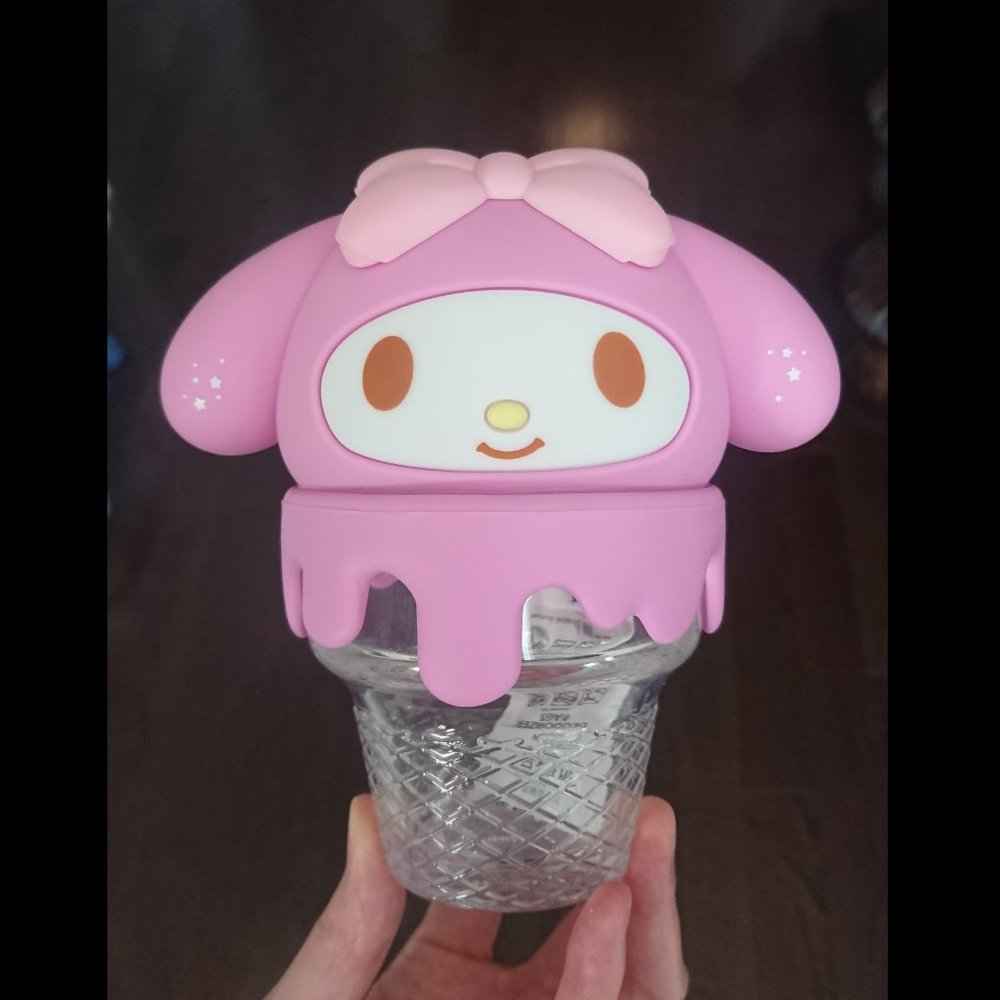 Sanrio - My Melody Glass Cup with Silicon Lid